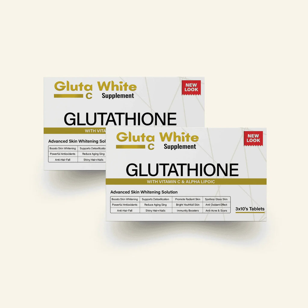 Gluta White Glutathione + Vitamin C Capsules (2 Months Course)